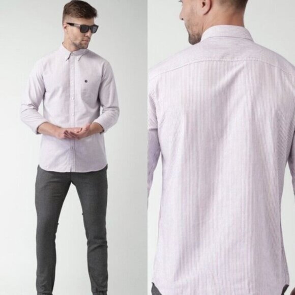 SELECTED Homme size  Small regular fit stipe shirt - Picture 1 of 5